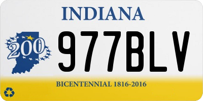 IN license plate 977BLV