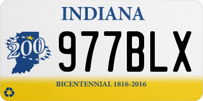 IN license plate 977BLX