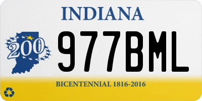 IN license plate 977BML