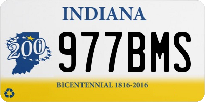 IN license plate 977BMS