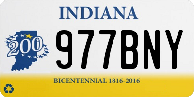 IN license plate 977BNY