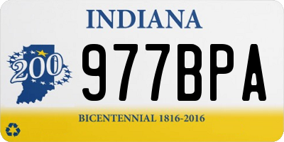 IN license plate 977BPA