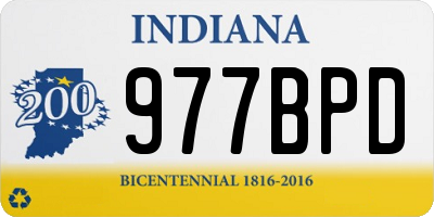 IN license plate 977BPD