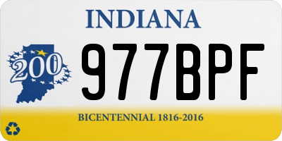 IN license plate 977BPF
