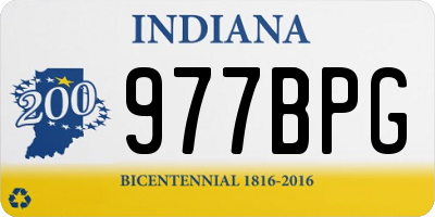 IN license plate 977BPG