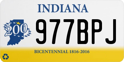 IN license plate 977BPJ