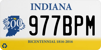 IN license plate 977BPM