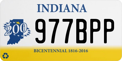 IN license plate 977BPP