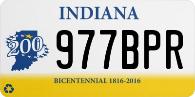 IN license plate 977BPR