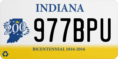 IN license plate 977BPU