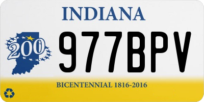 IN license plate 977BPV