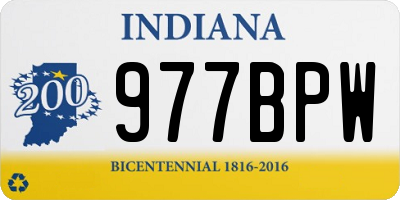 IN license plate 977BPW