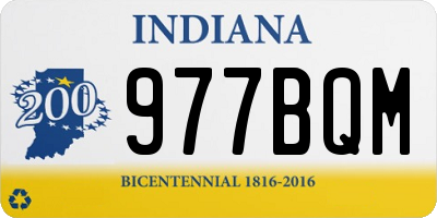 IN license plate 977BQM
