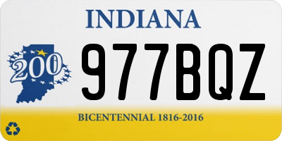 IN license plate 977BQZ