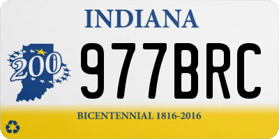 IN license plate 977BRC
