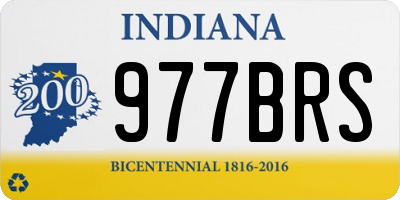 IN license plate 977BRS