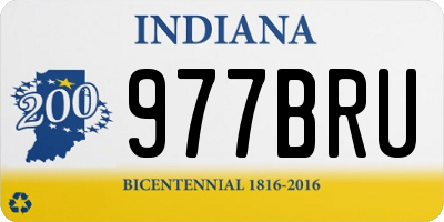 IN license plate 977BRU