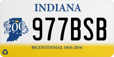IN license plate 977BSB