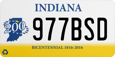 IN license plate 977BSD