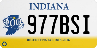 IN license plate 977BSI