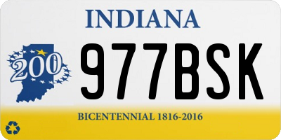 IN license plate 977BSK
