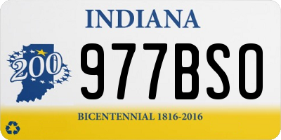 IN license plate 977BSO