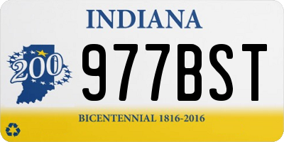 IN license plate 977BST