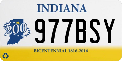 IN license plate 977BSY