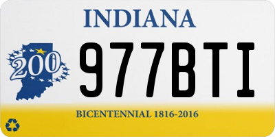 IN license plate 977BTI