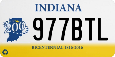 IN license plate 977BTL