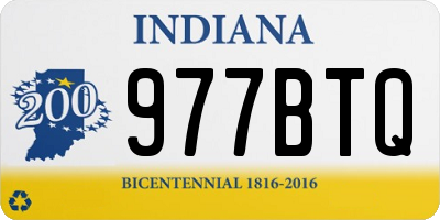 IN license plate 977BTQ