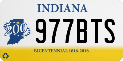 IN license plate 977BTS