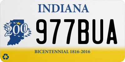IN license plate 977BUA