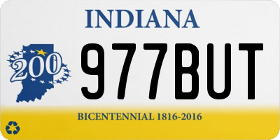 IN license plate 977BUT