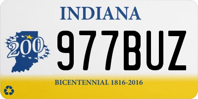 IN license plate 977BUZ