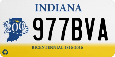 IN license plate 977BVA