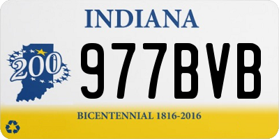 IN license plate 977BVB
