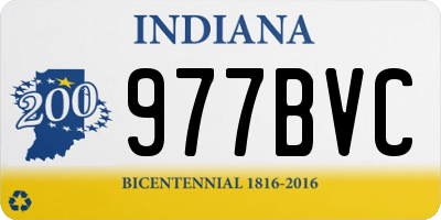 IN license plate 977BVC