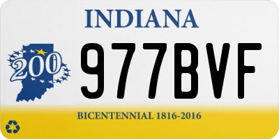 IN license plate 977BVF