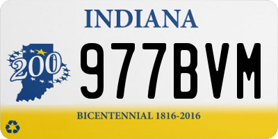 IN license plate 977BVM