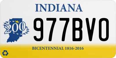 IN license plate 977BVO