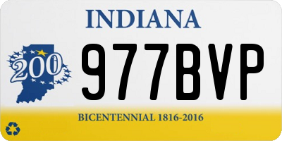 IN license plate 977BVP