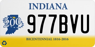 IN license plate 977BVU