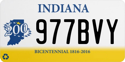 IN license plate 977BVY