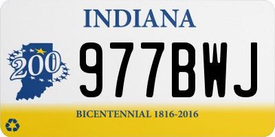 IN license plate 977BWJ