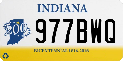 IN license plate 977BWQ