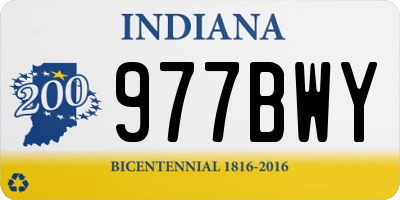 IN license plate 977BWY