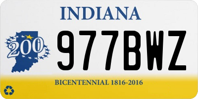 IN license plate 977BWZ
