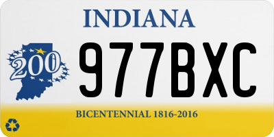 IN license plate 977BXC