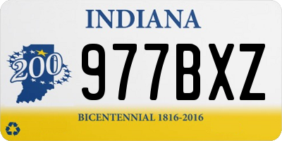 IN license plate 977BXZ